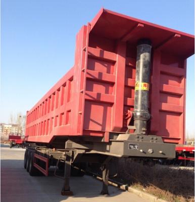 China 2 Axle / 3 Axle Hydraulic Cylinder Semi Trailer Dump Truck 30ton 60ton Volume 25cbm 40cbm for sale