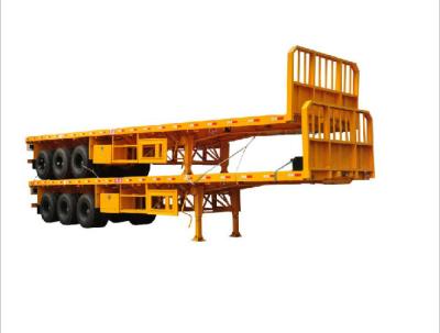 China China 20Feet Trailer Supplier Hot Selling Africa 3 Axle Flatbed 40Feet Container Semi trailer for sale