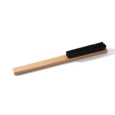 China Eco-friendly Material High Quality Wooden Cowboy Hat Cleaning Brush Remove Dust Stain Clothes Furniture Brush for sale