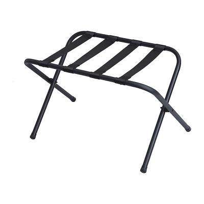 China 100% Eco-friendly High Quality Stainless Steel Luggage Rack Hotel Metal Home Folding Nylons With Luggage Rack for sale