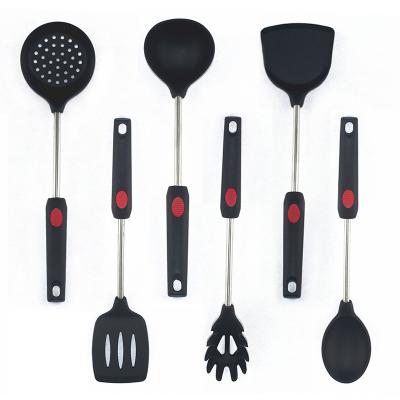 China 6 Pcs Sustainable Stainless Steel Cookware Sets Camping Cookware Kitchenware Kitchenware Kitchen Accessories Silicone Cookware Set for sale