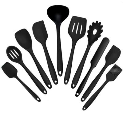 China 10pieces Silicone Sustainable Cookware Utensils Set Kitchen Accessories Kitchenware Baking Cooking Tools Silicone Kitchen Utensil Set for sale