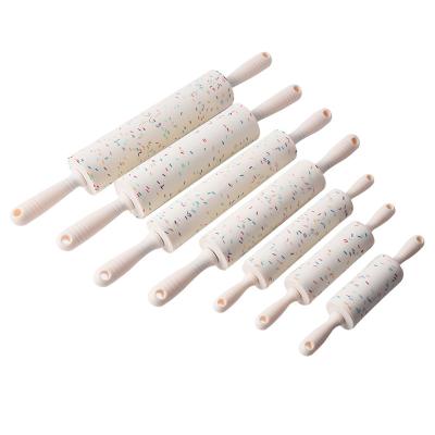 Κίνα DIY Kitchen Tool Silicone Dough Pin Rollers Kitchen Accessories Non-Stick Viable Viable Silicone Dough Roller προς πώληση