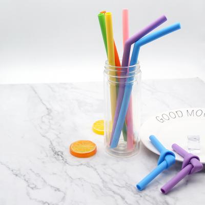 China Wholesale Stored Eco Friendly Food Grade Approved Silicone Straws Reusable Collapsible Drinking Straws With Brush à venda