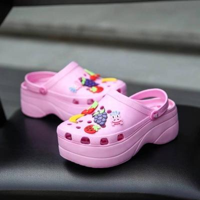 China Amazon Hot Sales Summer Outdoor Massage Wedge EVA Sandals Women Clog Shoes for sale