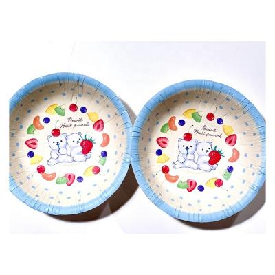 China Paper Bowl Paper Cup Paper Food Printed Fan For Cute Bowl Exquisite Pattern Liner for sale