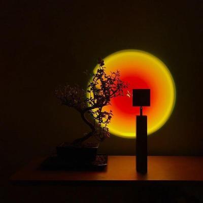 China 2021 Background Wall Decoration Lamp 2021 USB Button Rainbow Sunset Lamp Colorful Home Atmosphere Led Night Light of shop for sale