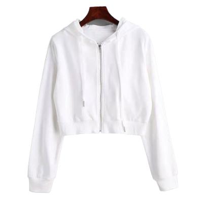 China Anti-wrinkle corporate promotion bit minimum zipper hoodie women' women s shorts hoodie costume for sale