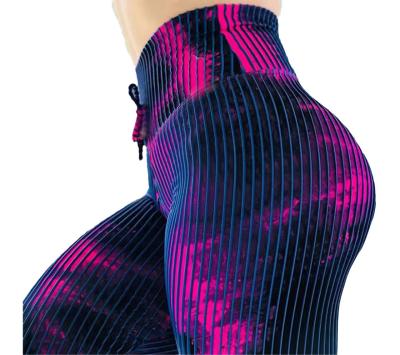 China High-waisted Peach Breathable Hip Pants Slow Down Pants Yoga Pants Popular Digital Printing Women 100% Nylon S-M-L-XL for sale