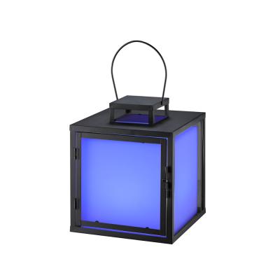 China PE Material Iron Sight RGB Rechargeable Cuboid Led Decorative Portable Night Lamp Modern Simple for sale