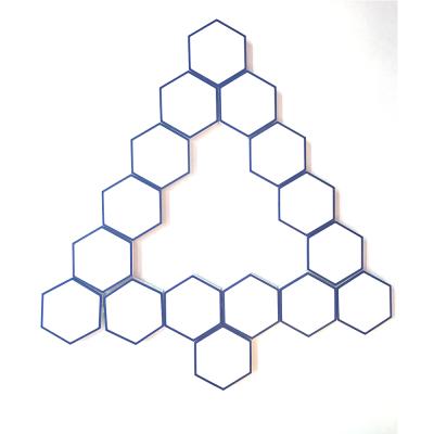 China DIY Hexagon Light Kit 11.5x10x2.2cm Modern Bedroom Luxury White Hexagon Honeycomb LED Wall Lamps for sale