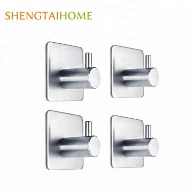 China 4 Pack 304 Kitchen Viable Strong Adhesive Hooks for sale