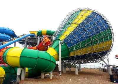 China Het kleurrijke Water van het Materiaalcenter parcs Woburn van het Waterpark glijdt Staalstructuur Te koop