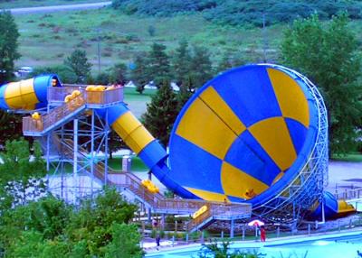 China Holiday Villa Funny Great Wolf Lodge Tornado Slide Video / Centre Parcs Slides for sale