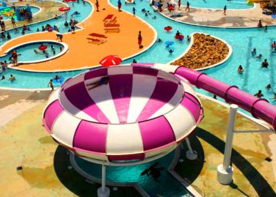 China Huge Bowl Water Slide 1 Rider Load Custom Color For Amusement Water Park for sale