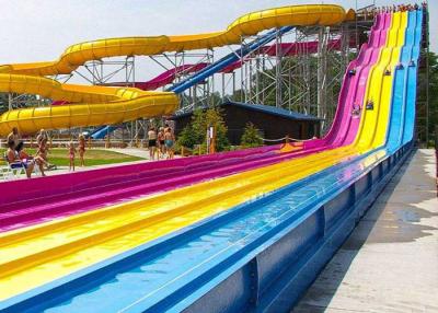 China Multi Color Commercial Fiberglass Water Slides Outdoor Play Equipment for sale