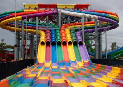 China Feriendorf-Unterhaltungs-großer langer Pool-Dia-Wasser-Park-Spielplatz 22 Meter hoch zu verkaufen