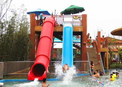 China Hochgeschwindigkeitsrohr-Wasserrutsche-Kombinations-Fiberglas schiebt für Wasser-Freizeitpark zu verkaufen