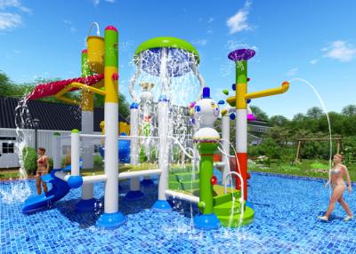 China Smooth Joints Water Park Equipment Commercial Slide Beautiful Rainbow Color for sale