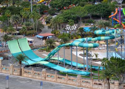 China 9 - 18M Platform Height Water Park Slide Four Person Round Rafts for sale