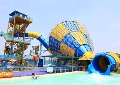 China Hurricane Water Slide , Adventure World Tornado Slide 3.2 - 18M Slide Diameter for sale