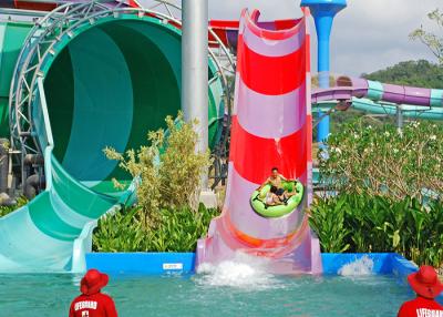 China Große Wasser-Park-Fiberglas-Dia-Werbungs-Spielplatzgeräte im Freien zu verkaufen