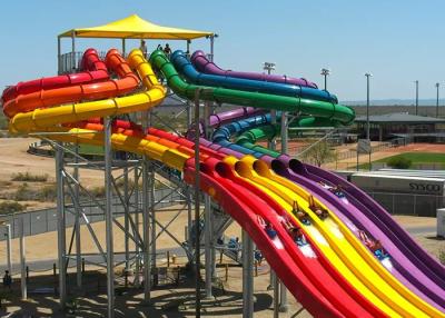 China Colorful High Speed Slide Water Play Equipment 5 - 13 M Platform Height 0.85M Width for sale