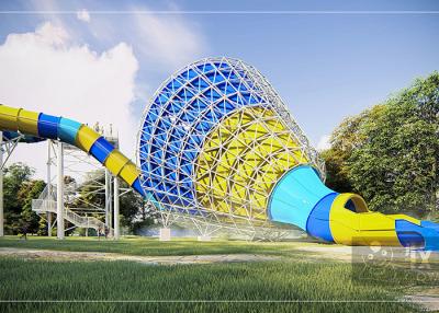 China Medium Tornado Water Slide / Commercial Extreme Water Slides For Gigantic Aquatic Park for sale