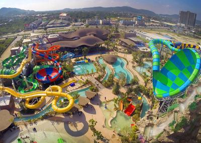 China Material máximo de la fibra de vidrio del ángulo del tobogán acuático 37.5° del tornado del parque de atracciones en venta