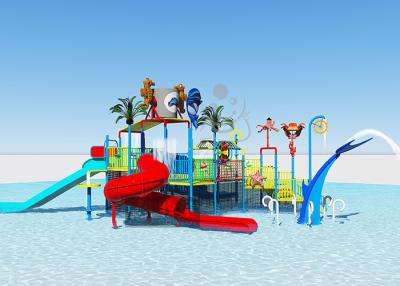 China Supermarket Outdoor Water Park / Children'S Water Slide Fiberglass Material for sale