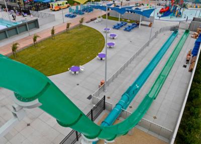 China Fiberglass Material High Speed Slide Customized Size For Amusement Park for sale