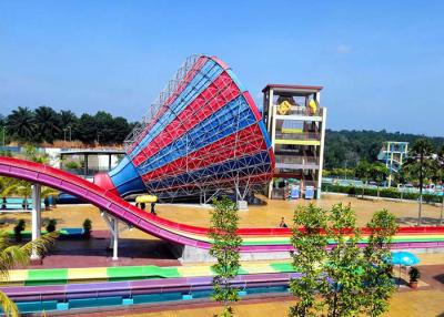 China Diapositiva estupenda del tornado y diapositiva de la piscina de las diapositivas de la trompeta para el equipo del parque del agua en venta en venta