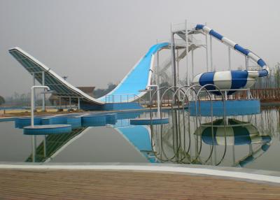 China Wave Pool Fiberglass Water Slide / Water Park Playground Equipment for sale