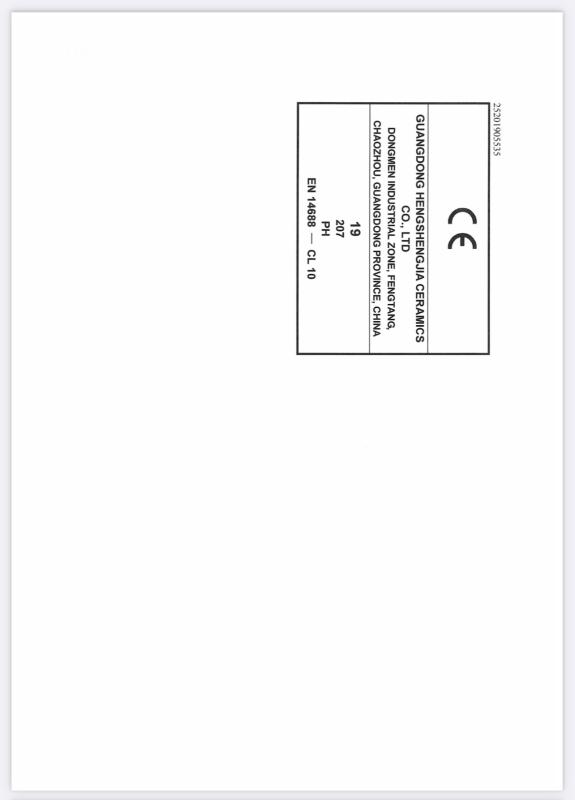 CE - Guangdong Hengshengjia Ceramics Co., Ltd.