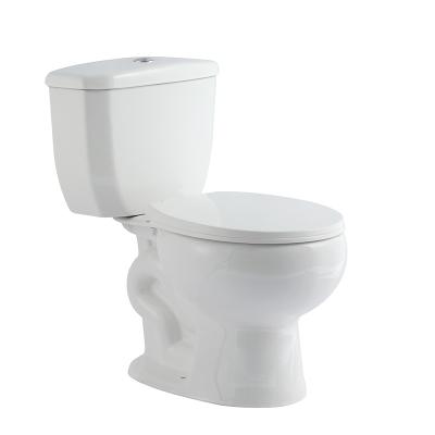 China Double-Flow Top Selling Siphon Flushing Two Piece Lavatory Toilet Set For Bathroom for sale