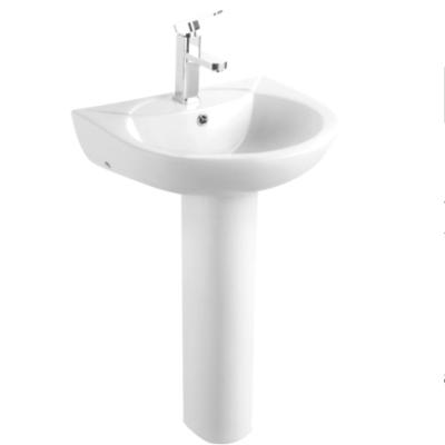 China Chaozhou Factory Interesting Price Modern Ceramic Sink Bathroom Pedestal Wash Basin for sale