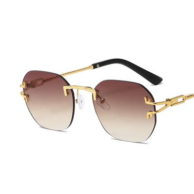 China KADIMA Eyewear 90117 Fashion Metal Frame Sunglasses 2021 Fashion Sun Glasses Frameless Sun Glasses Sunscreen for sale