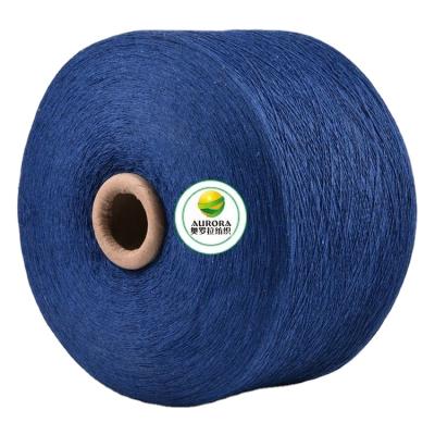 China NE10/1 Recycled Rugs / Rugs Weaving Navy Blue Blanket Yarn for sale