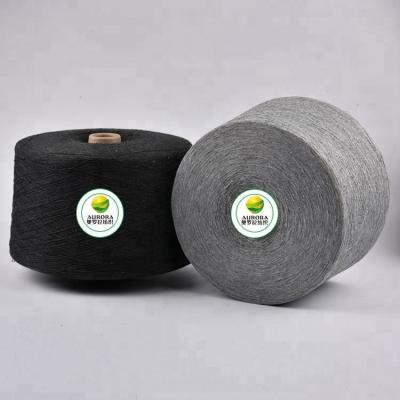 China 10/1 Recycled NE COTTON BLACK POLYESTER BLENDED YARN MANUFACTURER IN CHINA FOR Eao CIRCULAR KNITTING KINGDOM for sale