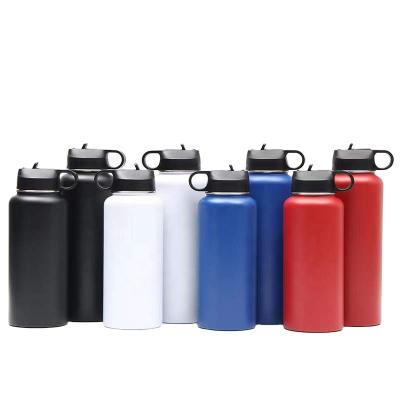 China 32 oz Sustainable Custom Logo Drink Bottle Hot Double Wall Stainless Steel Vacuum Insulated Water Bottle for sale