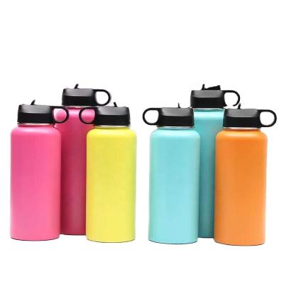 China Sustainable 18 oz 32 oz 40 oz Double Wall Thermos Insulated Stainless Steel Sports Sprinkle Bottled Water for sale