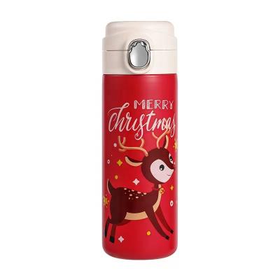 China Sustainable Christmas Theme Bouncing Mug With Logo Double Wall Stainless Steel Vacuum Insulated Mug for sale