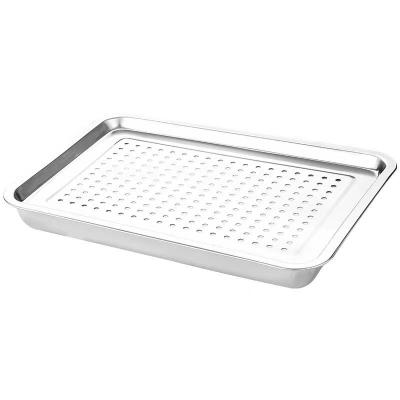 China 05 Sustainable With Magnetic Shallow Stainless Steel Tray Canteen Hotel for sale