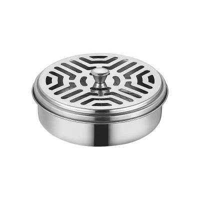 China Durable Stainless Steel Mosquito Coil Holder With Cover for sale