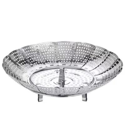 China Lotus Shaped Metal Stainless Steel Food Steamer Tray, Removable for sale