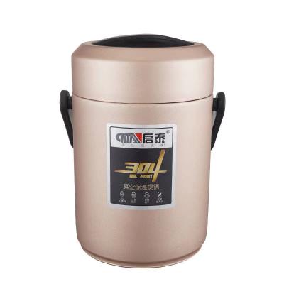 China Durable 304 Stainless Steel Long Vacuum Heat Preservation Barrel Large Capacity Super Lifting Pot for sale