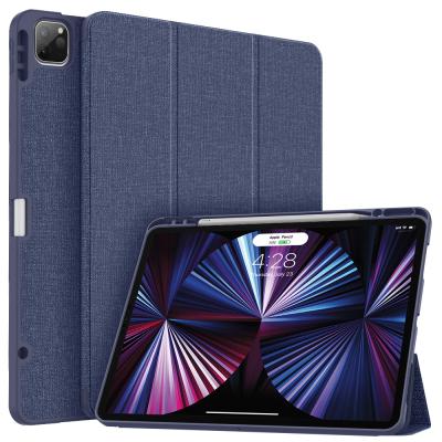 China For iPad Pro 12.9 Inch Magnetic Tablet Case Durable Auto Wake Function Sleep Design With Pencil Fill Holder for sale