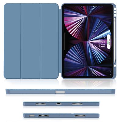 China For iPad pro 12.9 inch shockproof triple stand PU leather case hot selling ipad pro 12.9 inch for sale