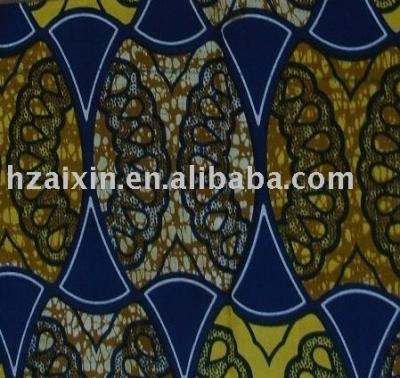 China Simple indian blue real wax fabric for sale