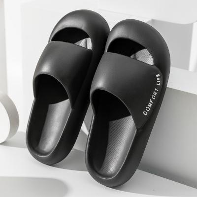 China Custom Wholesale Fashion Trend Anti-Slip Foam Summer Thick Thick Unique Platform Sandalias Bedroom Pillow Cloud Slips EVA Sliders for sale